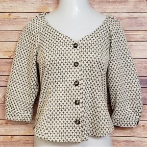 Ett Twa Anthropologie Button Down Top